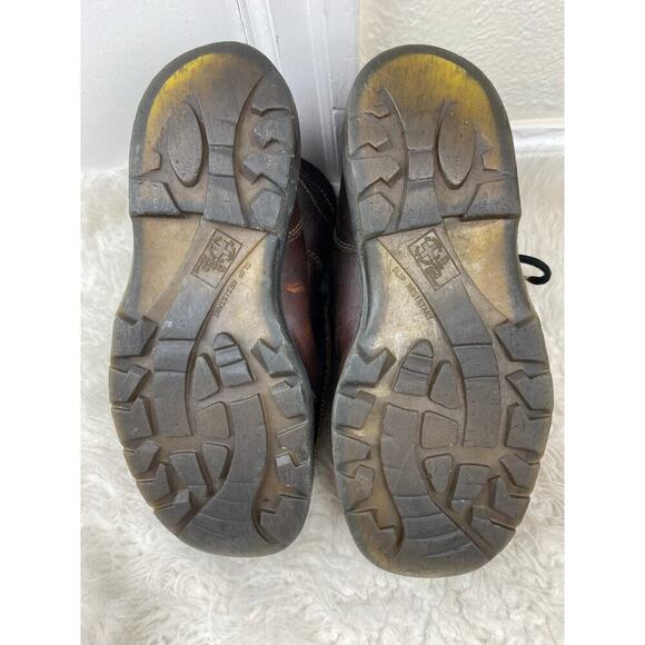 Dr. Martens Industrial Steel Toe Ironbridge Women's 7 Brown Leather Ankle Boots - Picture 16 of 16